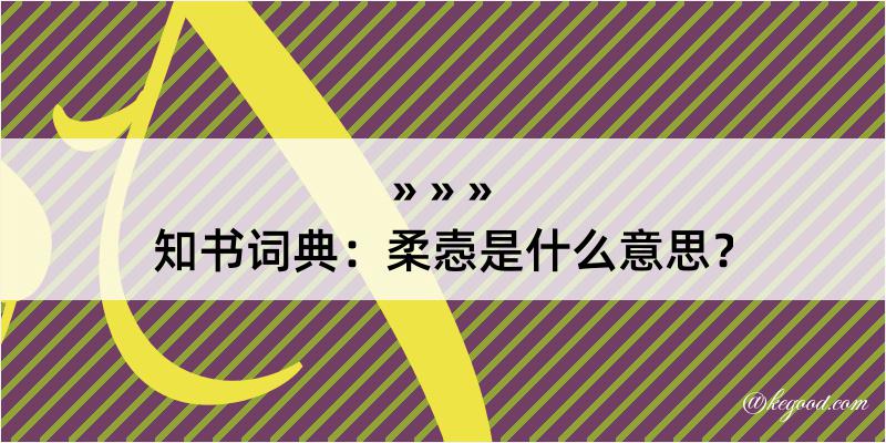 知书词典：柔悫是什么意思？