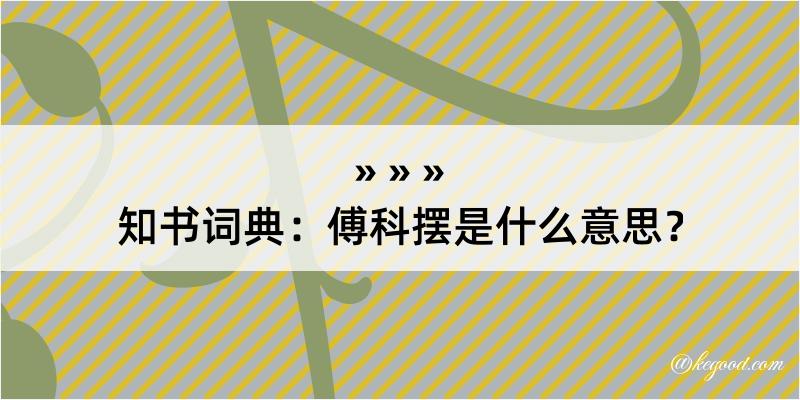 知书词典：傅科摆是什么意思？