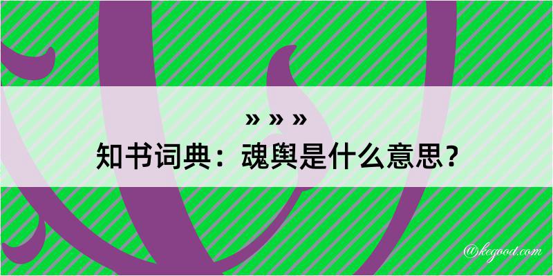 知书词典：魂舆是什么意思？