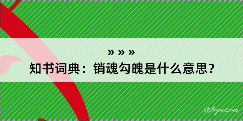 知书词典：销魂勾魄是什么意思？