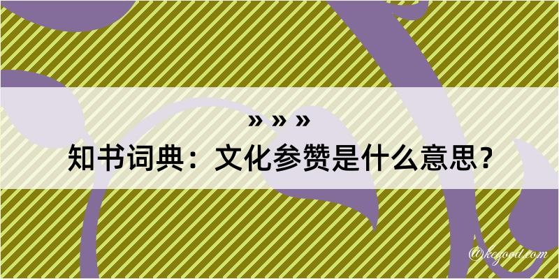 知书词典：文化参赞是什么意思？