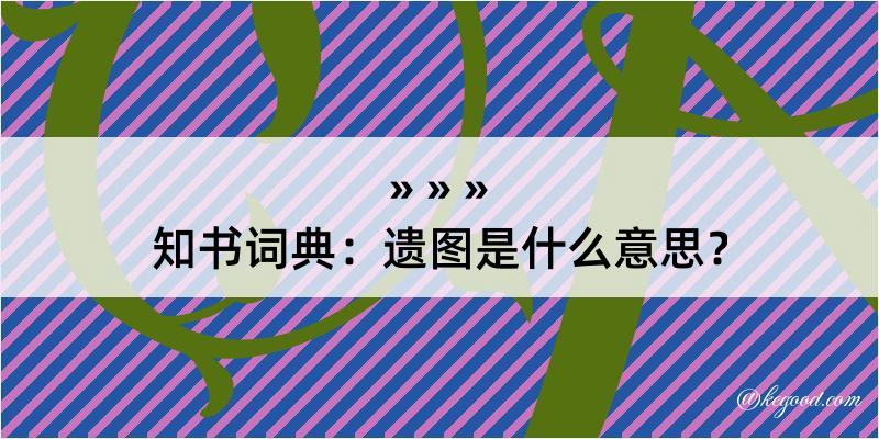 知书词典：遗图是什么意思？