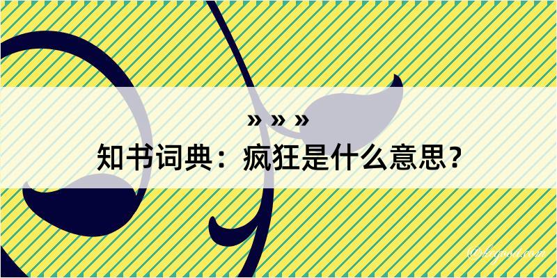 知书词典：疯狂是什么意思？