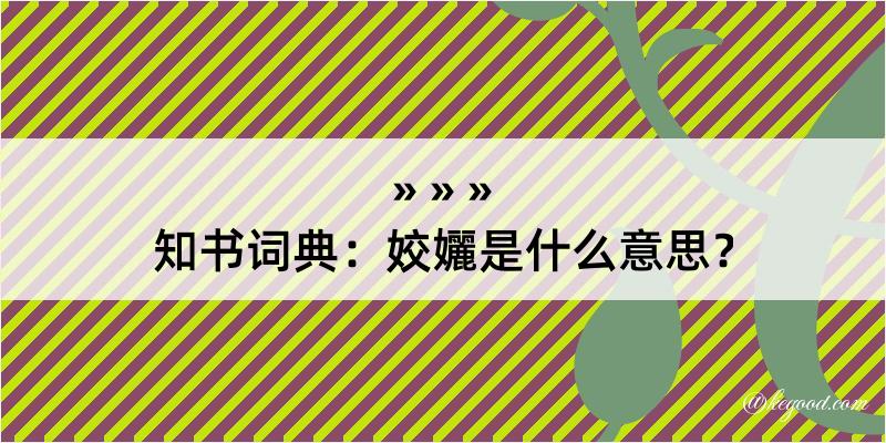 知书词典：姣孋是什么意思？