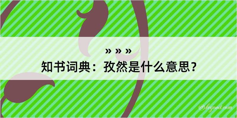 知书词典：孜然是什么意思？