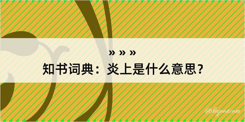 知书词典：炎上是什么意思？