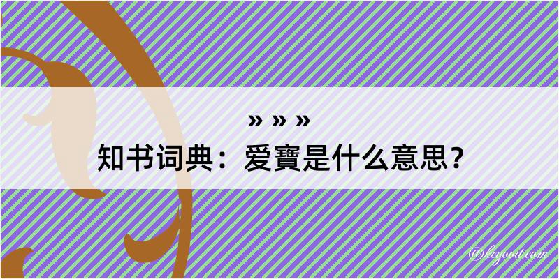 知书词典：爱寶是什么意思？