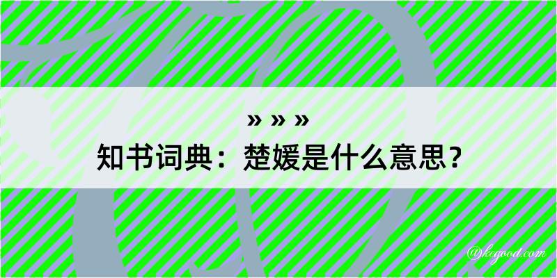 知书词典：楚媛是什么意思？