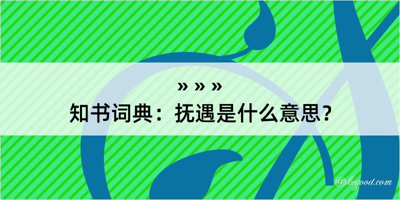 知书词典：抚遇是什么意思？