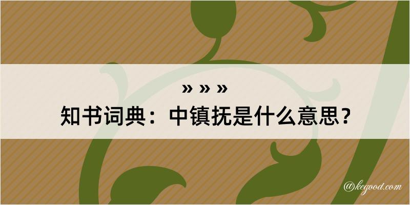 知书词典：中镇抚是什么意思？