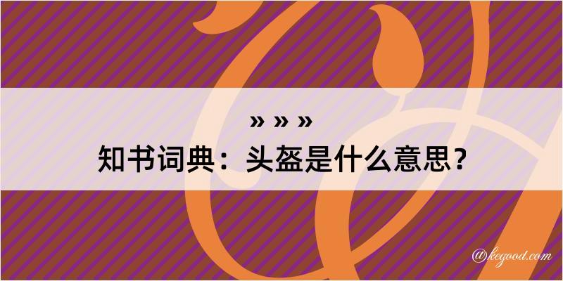 知书词典：头盔是什么意思？