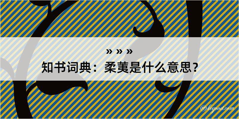 知书词典：柔荑是什么意思？