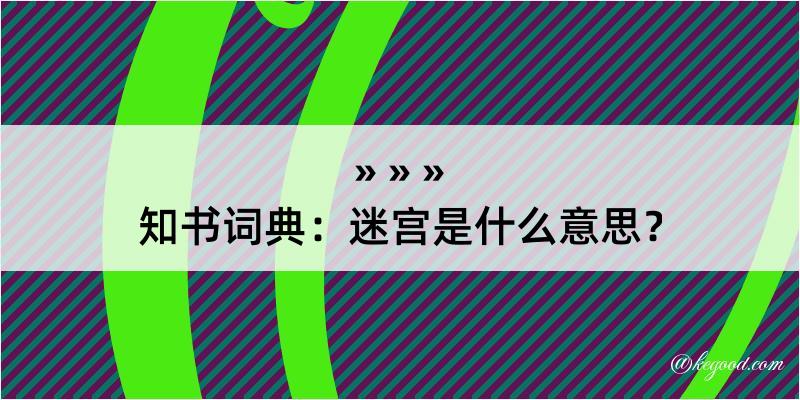 知书词典：迷宫是什么意思？