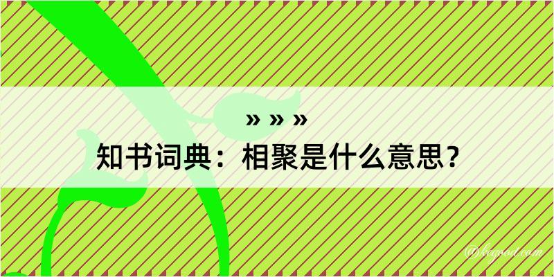 知书词典：相聚是什么意思？