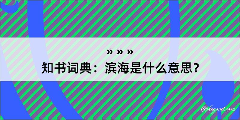 知书词典：滨海是什么意思？