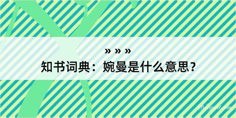 知书词典：婉曼是什么意思？