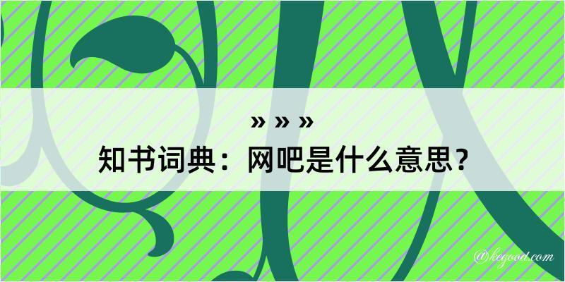 知书词典：网吧是什么意思？