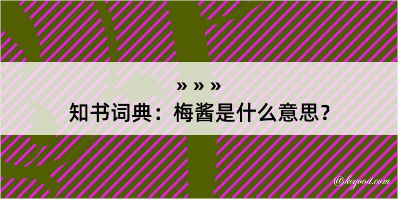 知书词典：梅酱是什么意思？