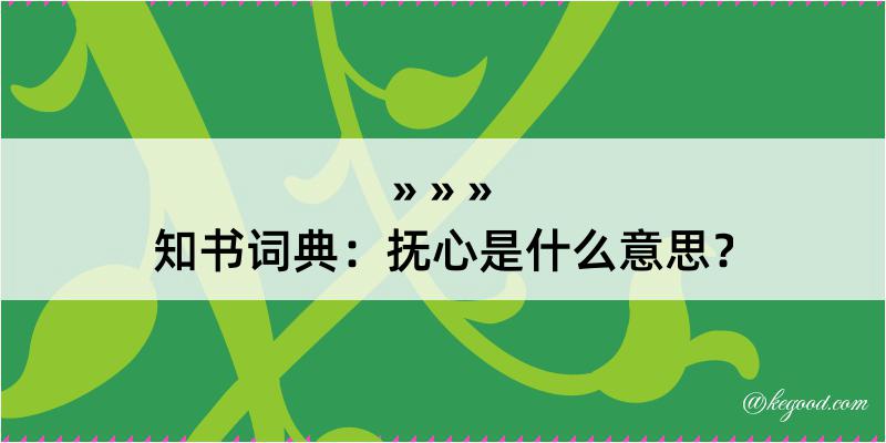 知书词典：抚心是什么意思？