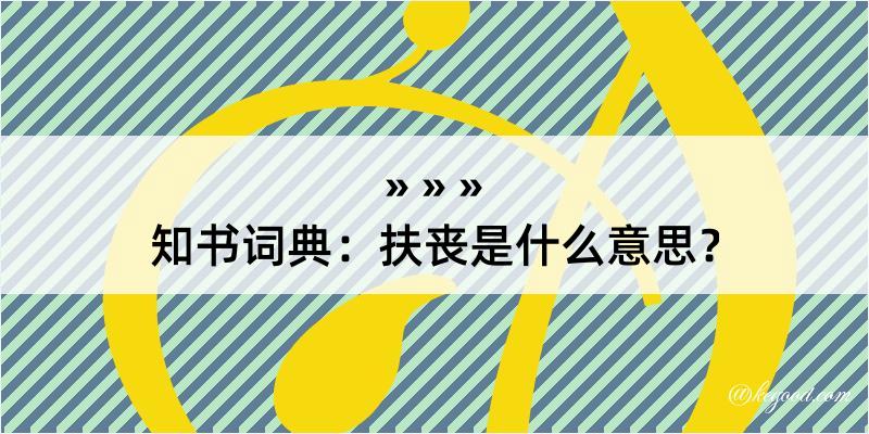 知书词典：扶丧是什么意思？