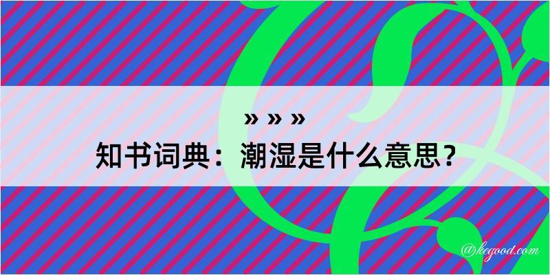 知书词典：潮湿是什么意思？