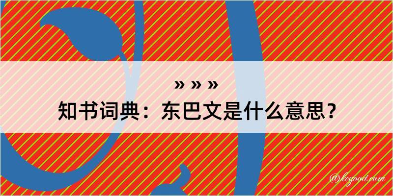 知书词典：东巴文是什么意思？