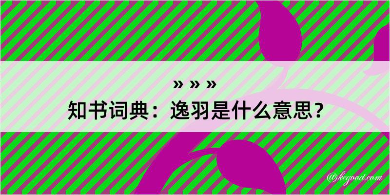 知书词典：逸羽是什么意思？