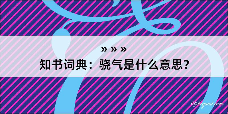 知书词典：骁气是什么意思？