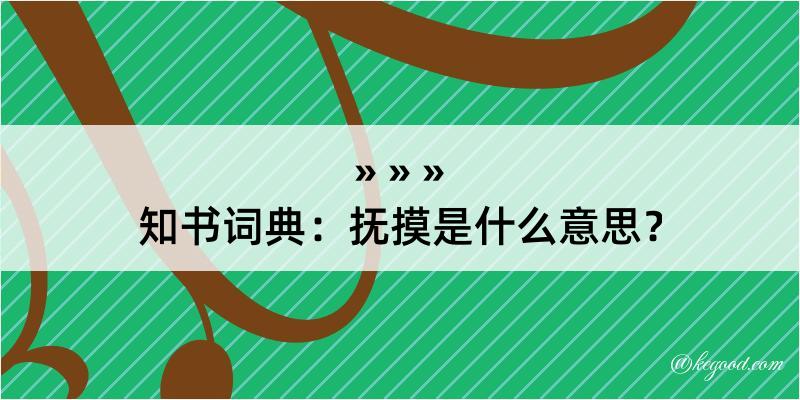 知书词典：抚摸是什么意思？