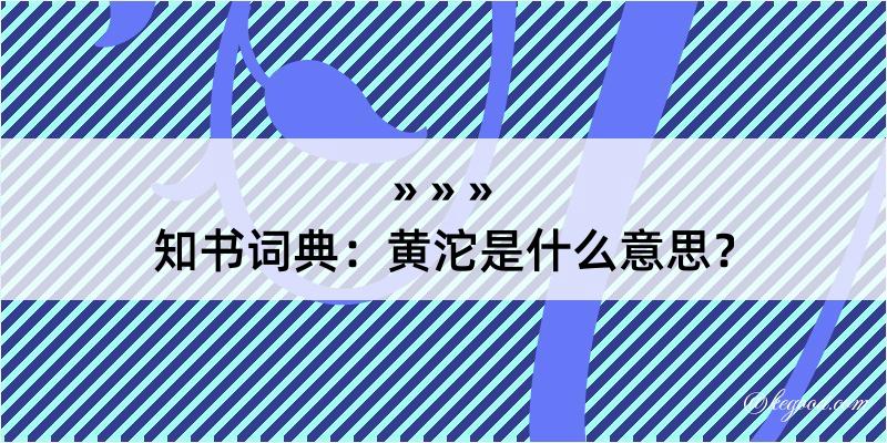 知书词典：黄沱是什么意思？