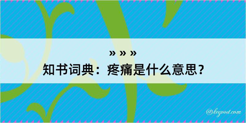 知书词典：疼痛是什么意思？