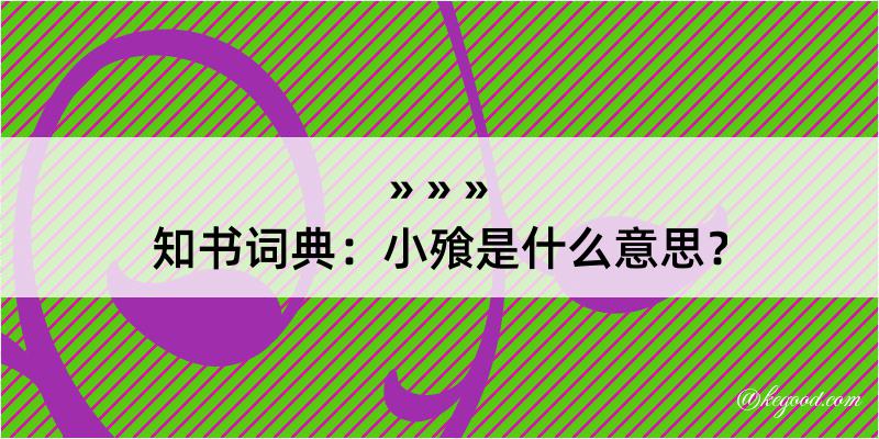 知书词典：小飱是什么意思？