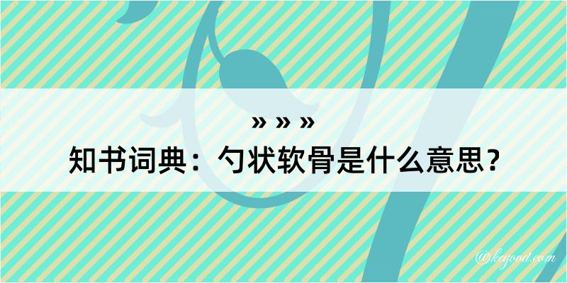 知书词典：勺状软骨是什么意思？