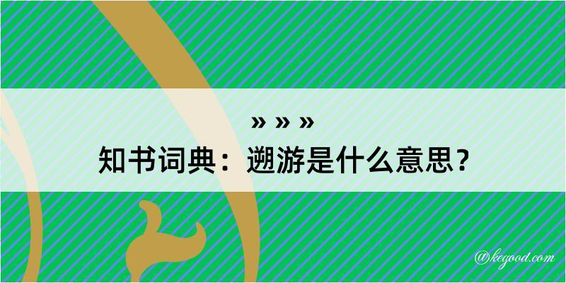 知书词典：遡游是什么意思？