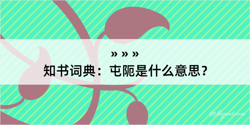 知书词典：屯阨是什么意思？