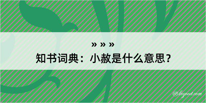 知书词典：小赦是什么意思？