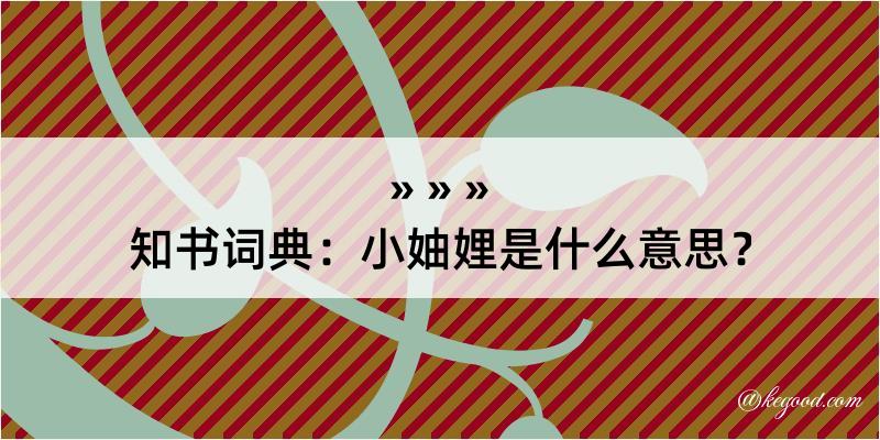 知书词典：小妯娌是什么意思？