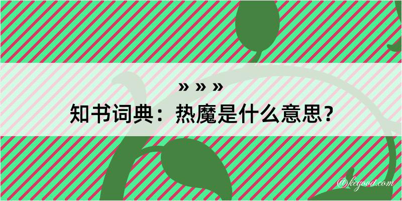 知书词典：热魔是什么意思？