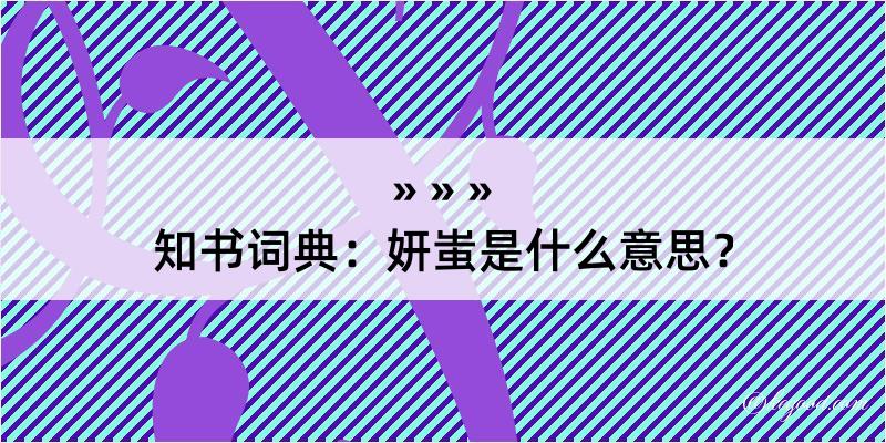 知书词典：妍蚩是什么意思？