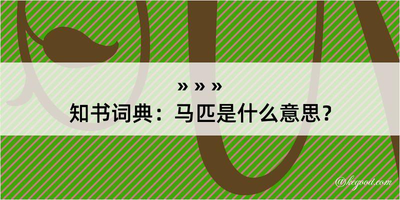 知书词典：马匹是什么意思？