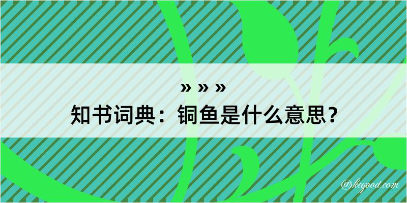 知书词典：铜鱼是什么意思？