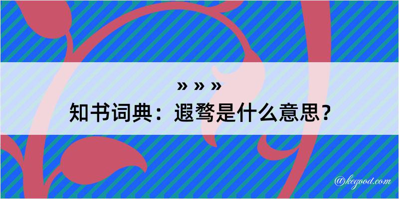 知书词典：遐骛是什么意思？