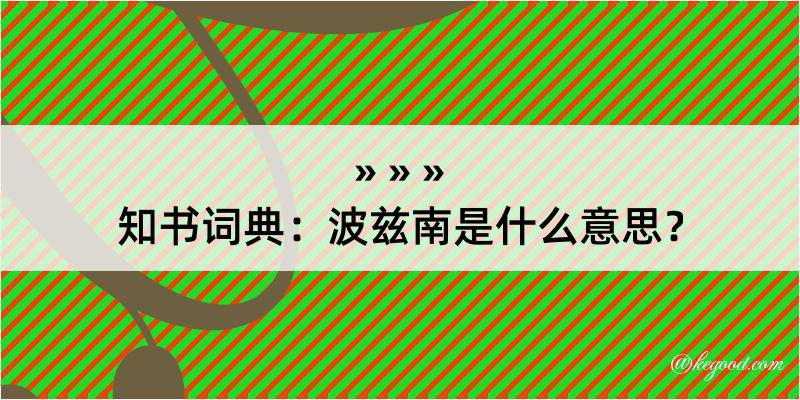 知书词典：波兹南是什么意思？