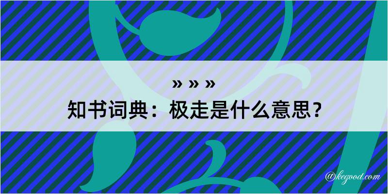 知书词典：极走是什么意思？