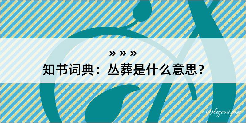 知书词典：丛葬是什么意思？