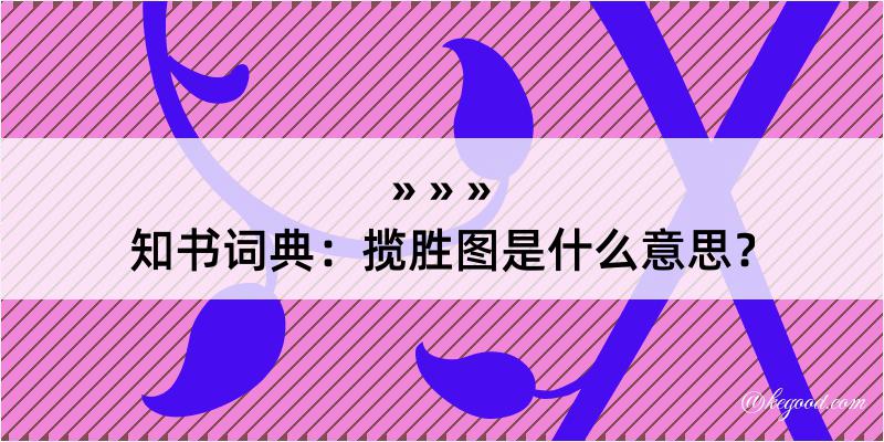 知书词典：揽胜图是什么意思？