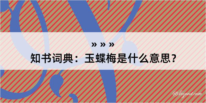 知书词典：玉蝶梅是什么意思？