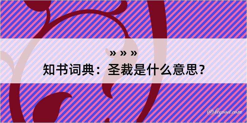 知书词典：圣裁是什么意思？