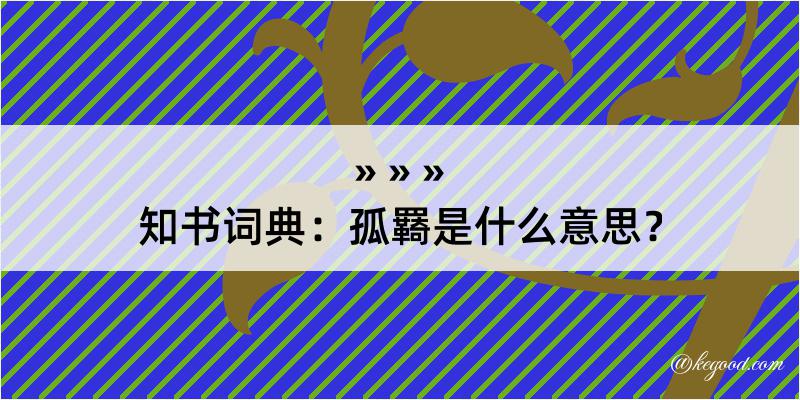 知书词典：孤羇是什么意思？