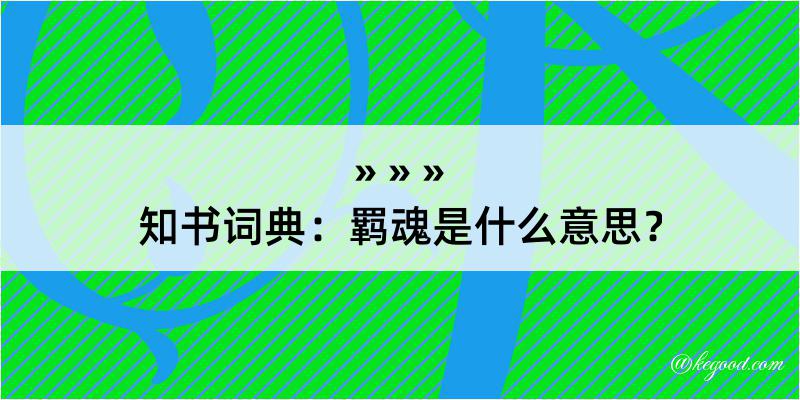 知书词典：羁魂是什么意思？